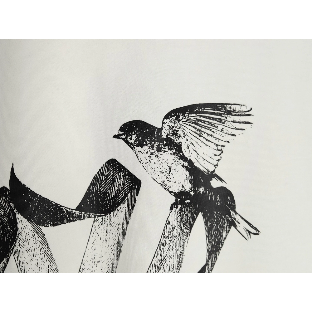 Louis Vuitton White Dove Print Short Sleeve T-shirt,Louis Vuitton