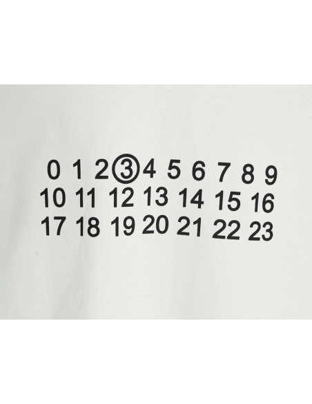 Maison Margiela alphanumeric print short-sleeved T-shirt,Maison Margiela