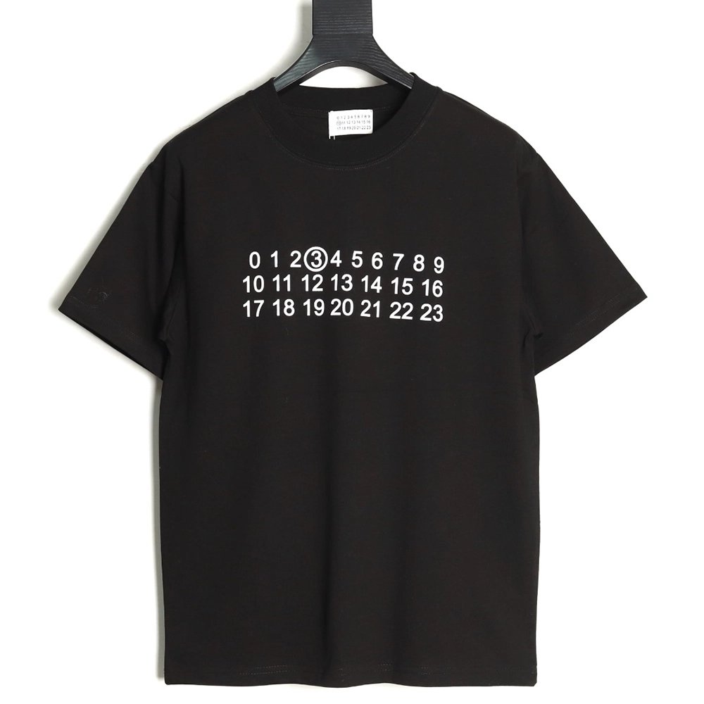 Maison Margiela alphanumeric print short-sleeved T-shirt TSK1,Maison Margiela