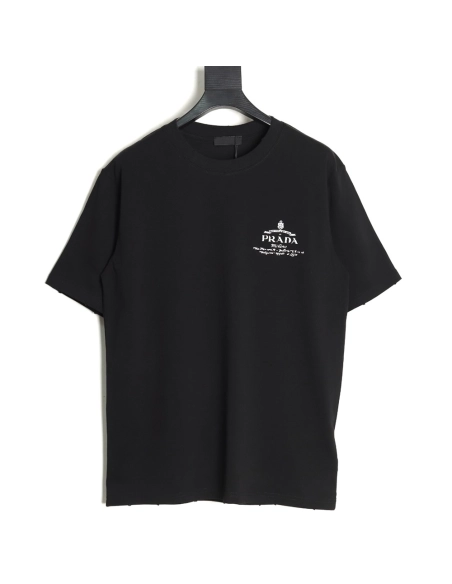 Prada chest lettering logo short sleeves tsk1,Prada