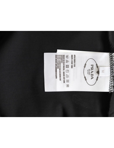 Prada chest lettering logo short sleeves tsk1,Prada