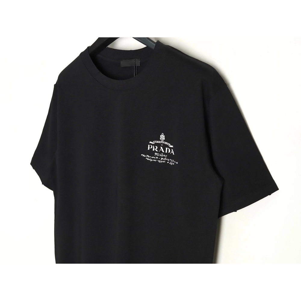 Prada chest lettering logo short sleeves tsk1,Prada