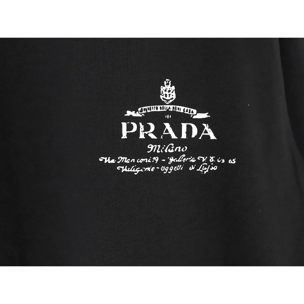 Prada chest lettering logo short sleeves tsk1,Prada