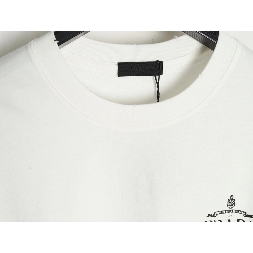 Prada chest lettering logo short sleeves,Prada