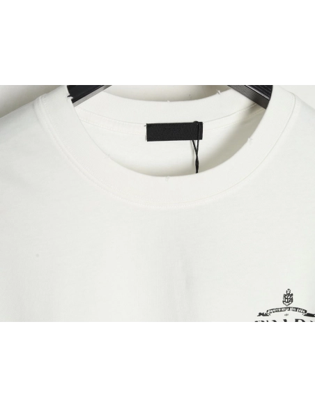 Prada chest lettering logo short sleeves,Prada