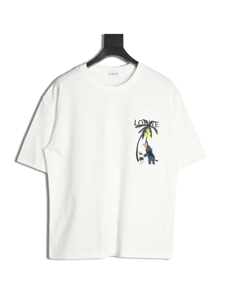 Loewe embroidered coconut tree short sleeve T-shirt,Loewe