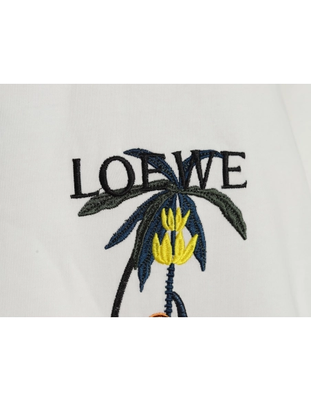Loewe embroidered coconut tree short sleeve T-shirt,Loewe