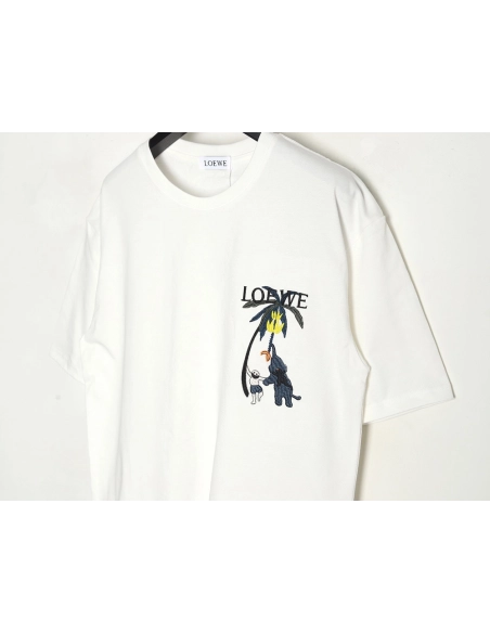 Loewe embroidered coconut tree short sleeve T-shirt,Loewe