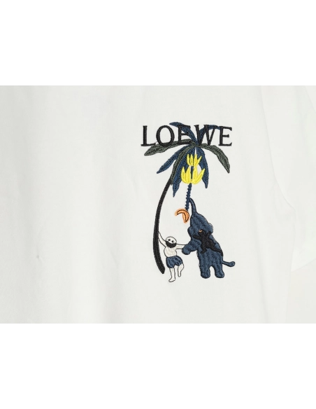 Loewe embroidered coconut tree short sleeve T-shirt,Loewe