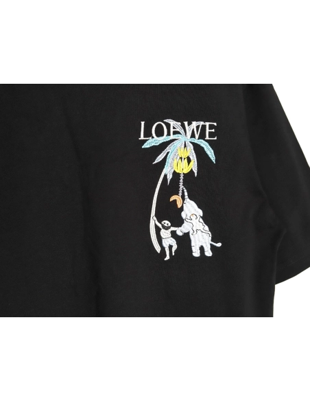 Loewe embroidered coconut tree short sleeve T-shirt TSK1,Loewe