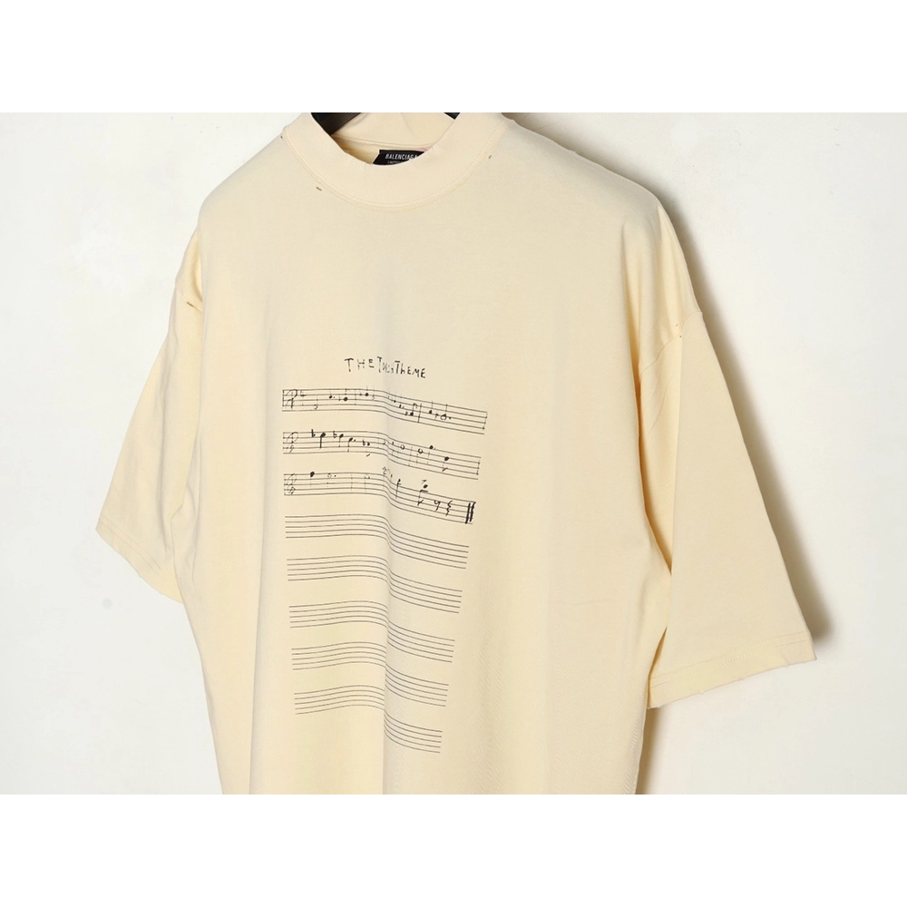 Balenciaga Sheet Music Short Sleeve T-shirt,Balenciaga