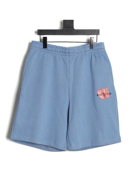 Balenciaga Tape Lettering Shorts,Balenciaga