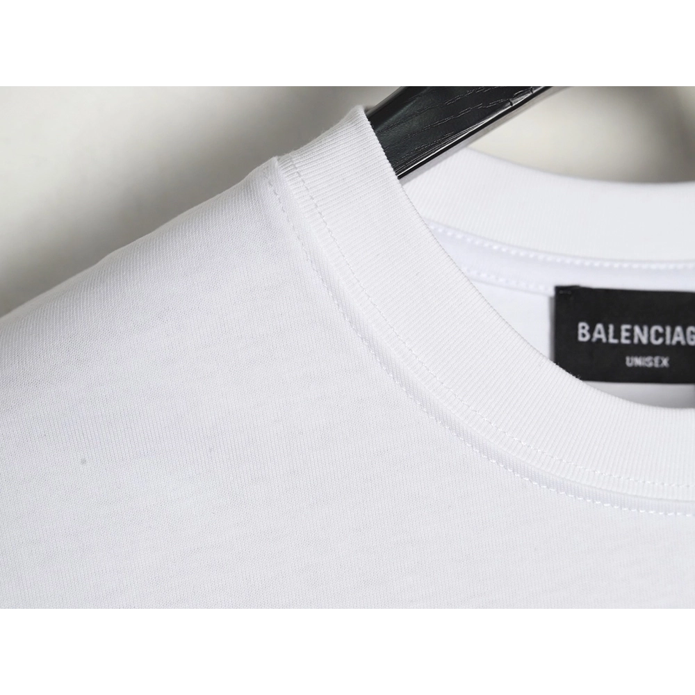 Balenciaga &amp; Lamborghini Joint Printed Short Sleeve T-Shirt,Balenciaga