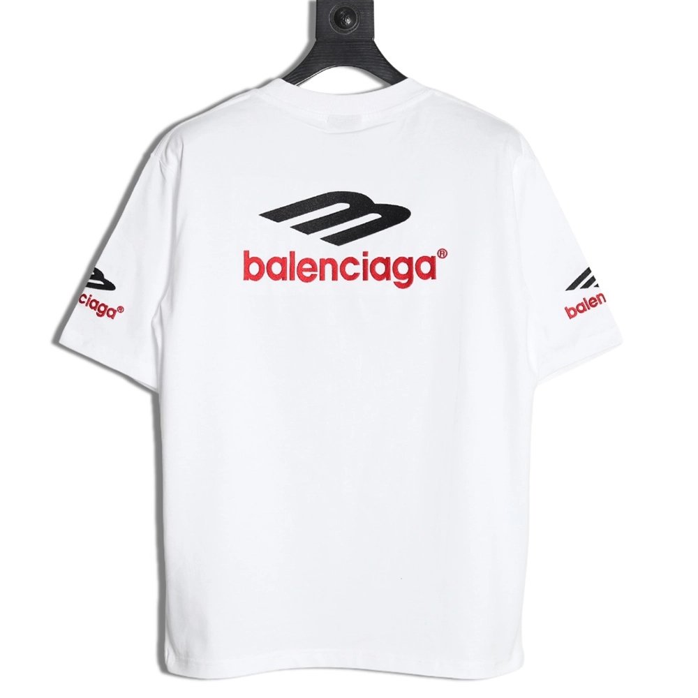 Balenciaga 3M embroidered letters washed short sleeves,Balenciaga