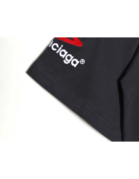 Balenciaga 3M embroidered letters washed short sleeves TSK1,Balenciaga