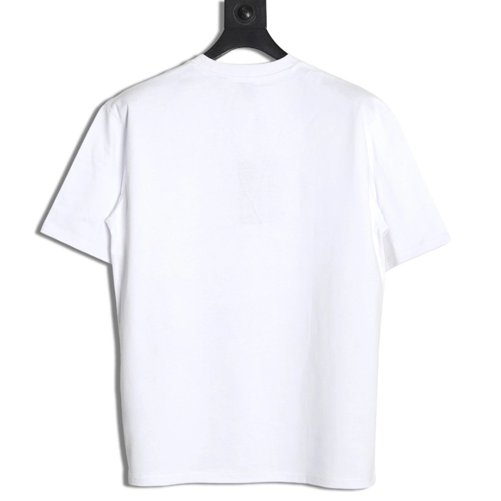 Burberry Square Letter Gold Warhorse Printed Short Sleeve T-Shirt,Burberry