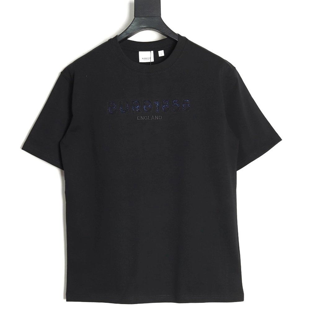 Burberry Back Hollow Out Applique War Horse Short Sleeve T-Shirt TSK1,Burberry