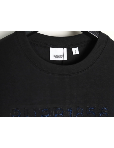 Burberry Back Hollow Out Applique War Horse Short Sleeve T-Shirt TSK1,Burberry