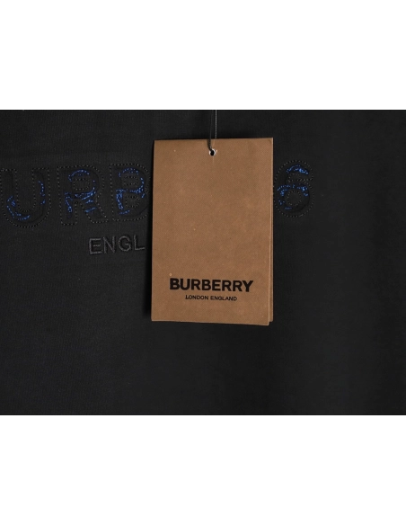 Burberry Back Hollow Out Applique War Horse Short Sleeve T-Shirt TSK1,Burberry