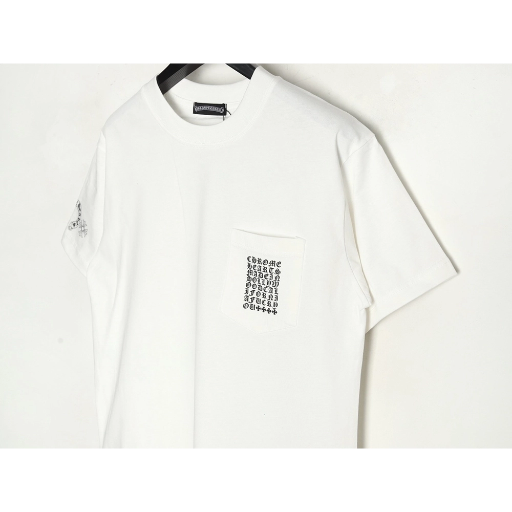 Chrome Hearts Multi-element Pocket Sanskrit Letters Short Sleeve T-shirt,Chrome Hearts