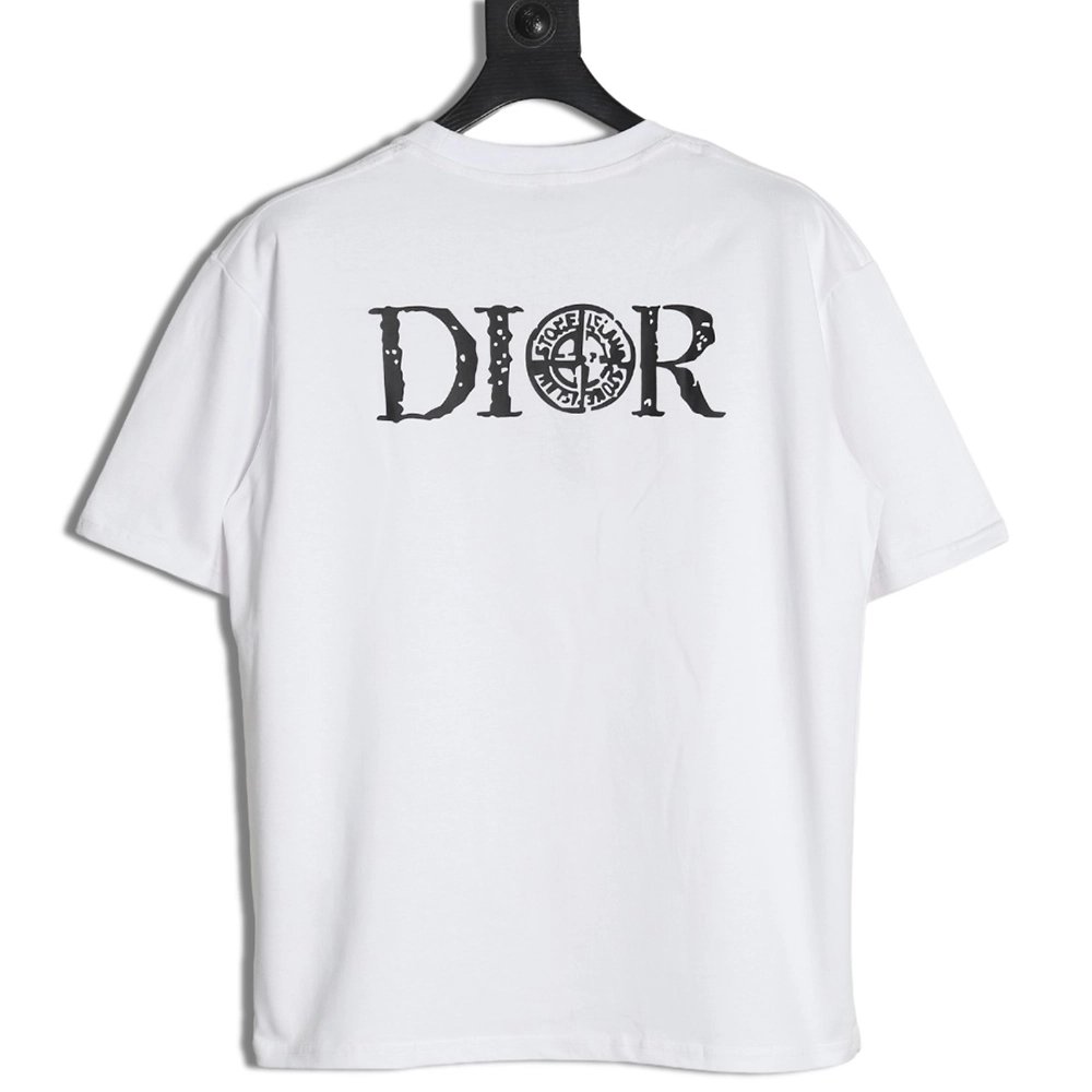 Dior &amp; Stone Island crosshair print short-sleeved T-shirt,Dior