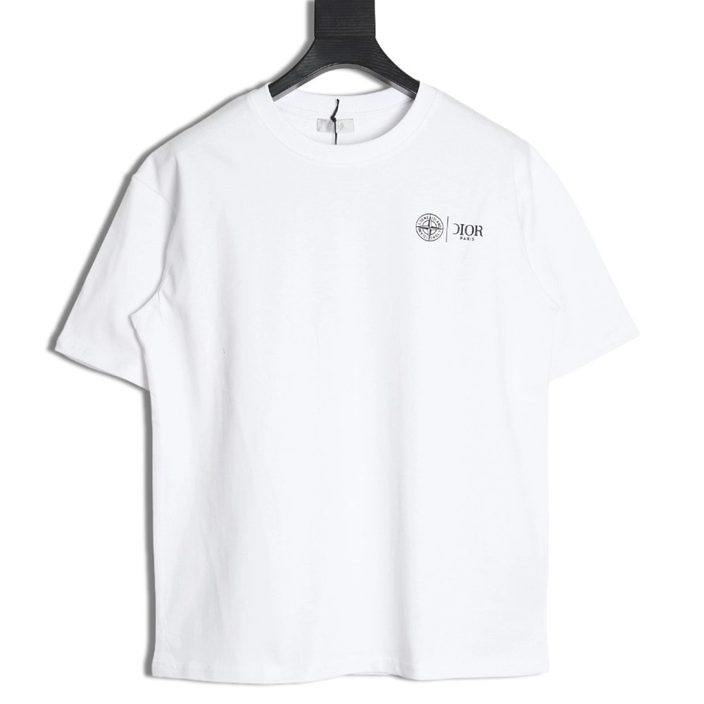 Dior &amp; Stone Island crosshair print short-sleeved T-shirt,Dior