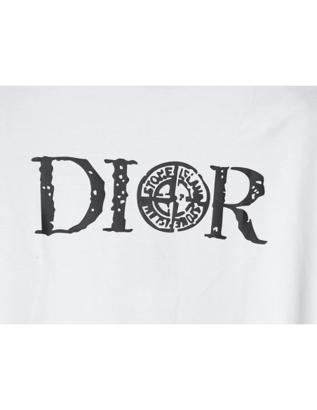 Dior &amp; Stone Island crosshair print short-sleeved T-shirt,Dior