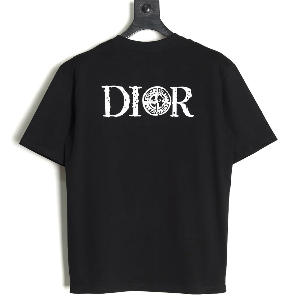 Dior &amp; Stone Island crosshair print short-sleeved T-shirt TSK1,Dior