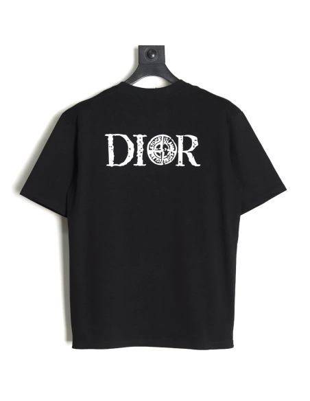 Dior &amp; Stone Island crosshair print short-sleeved T-shirt TSK1,Dior