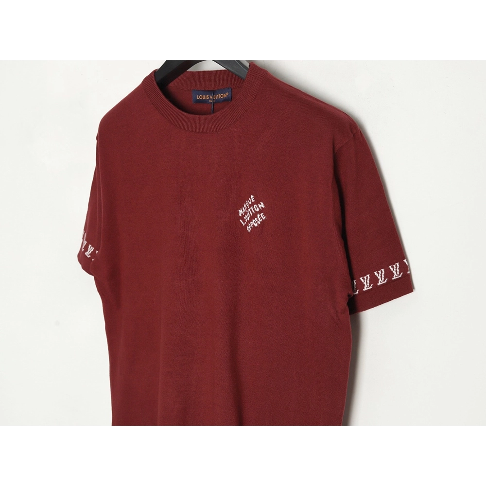 Louis Vuitton jacquard lettering logo short sleeves,Louis Vuitton