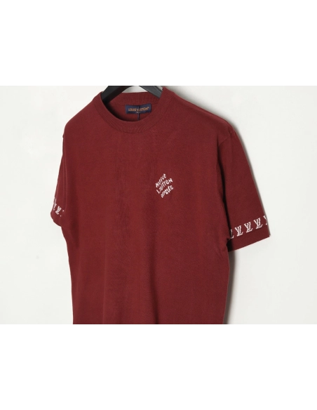 Louis Vuitton jacquard lettering logo short sleeves,Louis Vuitton