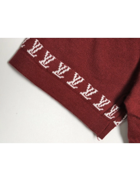 Louis Vuitton jacquard lettering logo short sleeves,Louis Vuitton