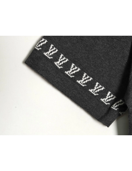 Louis Vuitton jacquard lettering logo short sleeves tsk1,Louis Vuitton