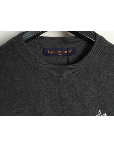 Louis Vuitton jacquard lettering logo short sleeves tsk1,Louis Vuitton