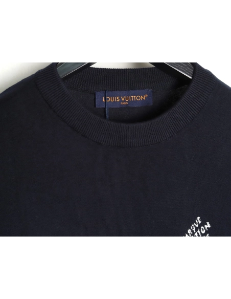 Louis Vuitton jacquard lettering logo short sleeves tsk2,Louis Vuitton