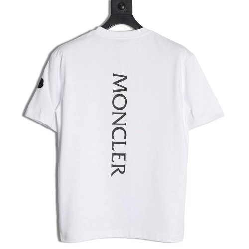 Moncler chest patch back letter print short sleeves,Moncler