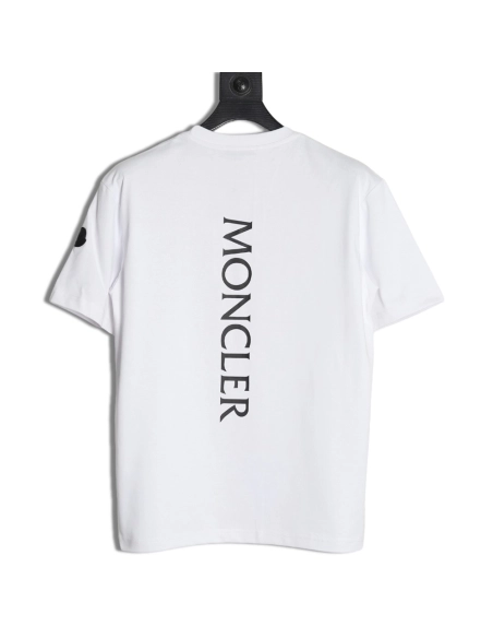 Moncler chest patch back letter print short sleeves,Moncler