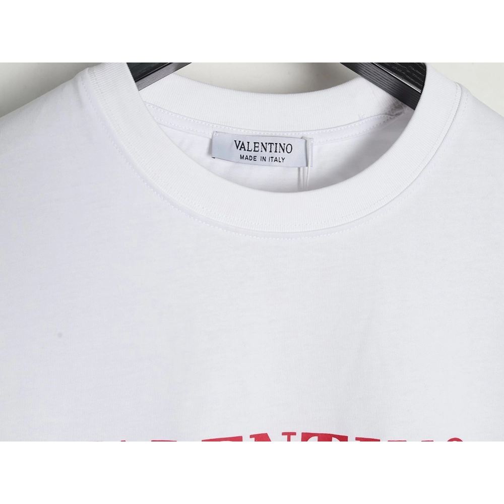 Valentino Red Letter Print Short Sleeve T-shirt,Valentino