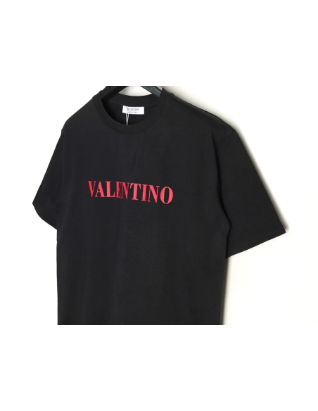 Valentino Red Letter Print Short Sleeve T-shirt TSK1,Valentino
