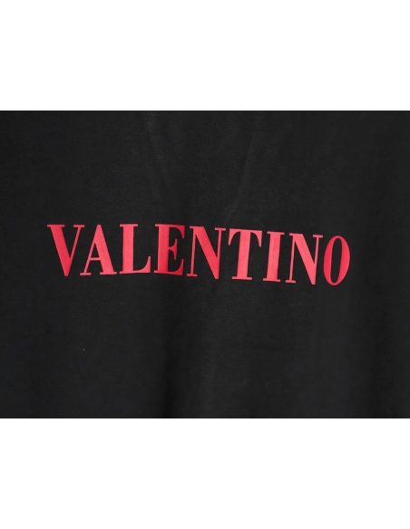 Valentino Red Letter Print Short Sleeve T-shirt TSK1,Valentino