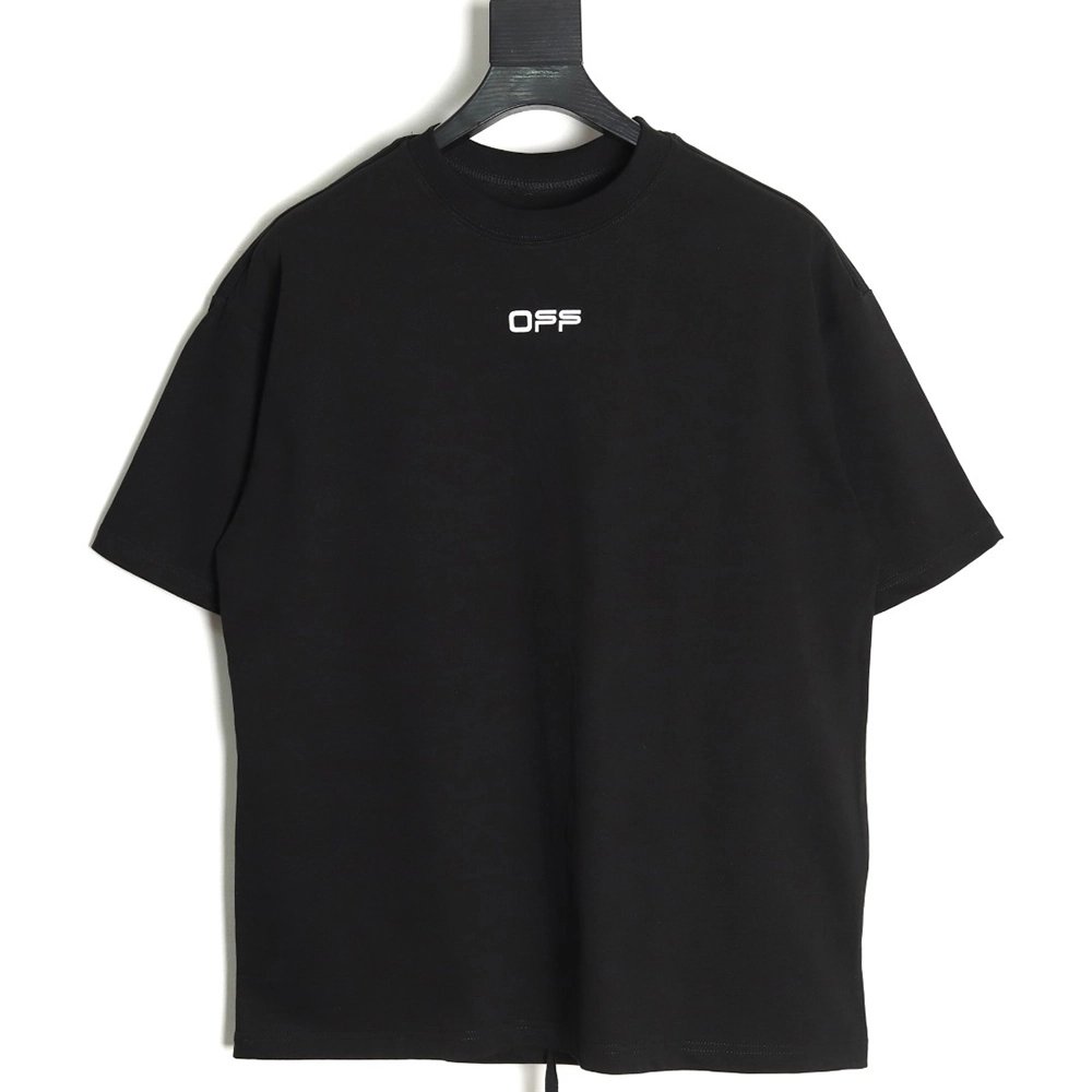 off white airport tape arrow print short sleeves,Off White