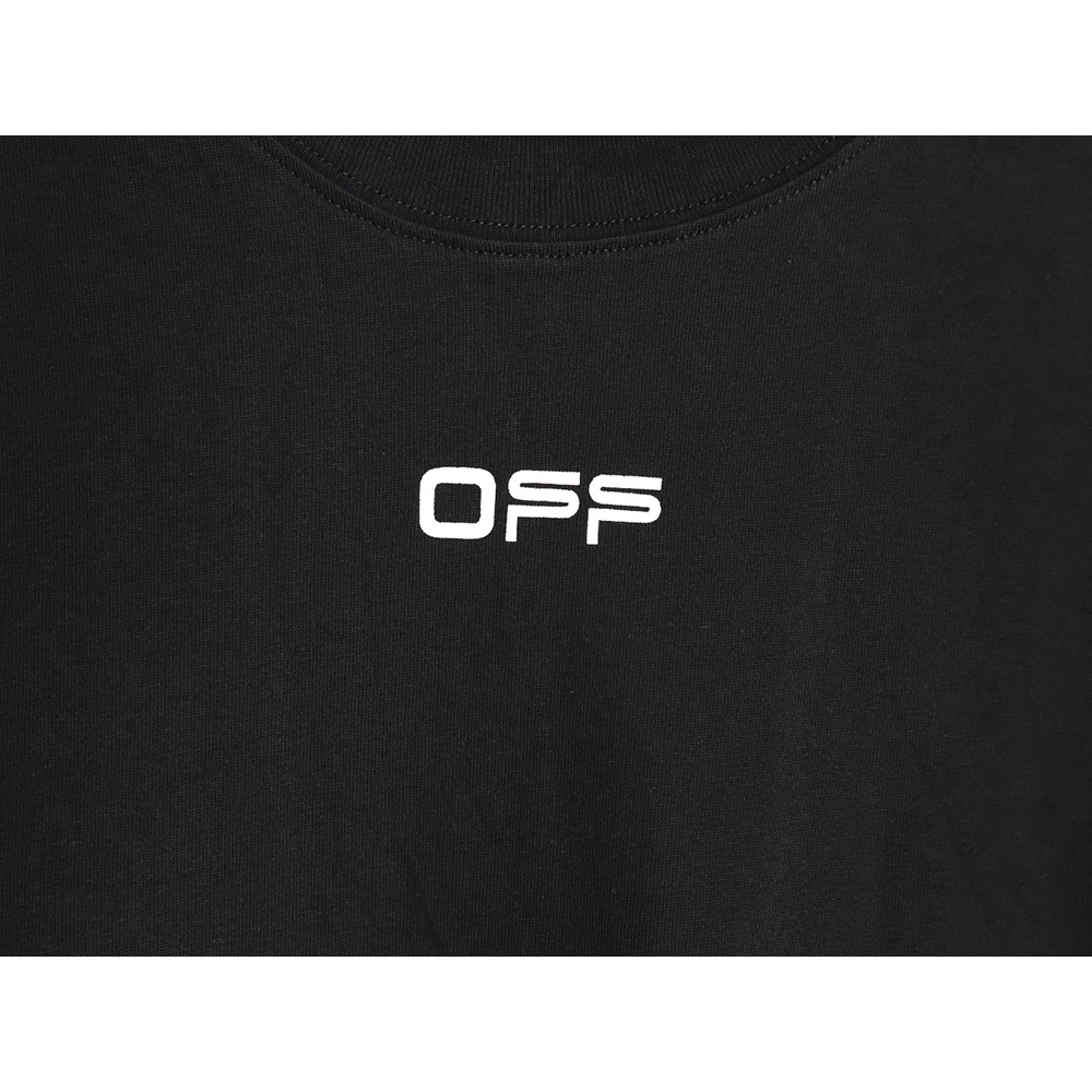 off white airport tape arrow print short sleeves,Off White