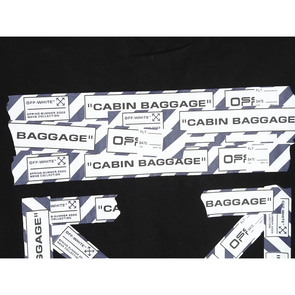 off white airport tape arrow print short sleeves,Off White