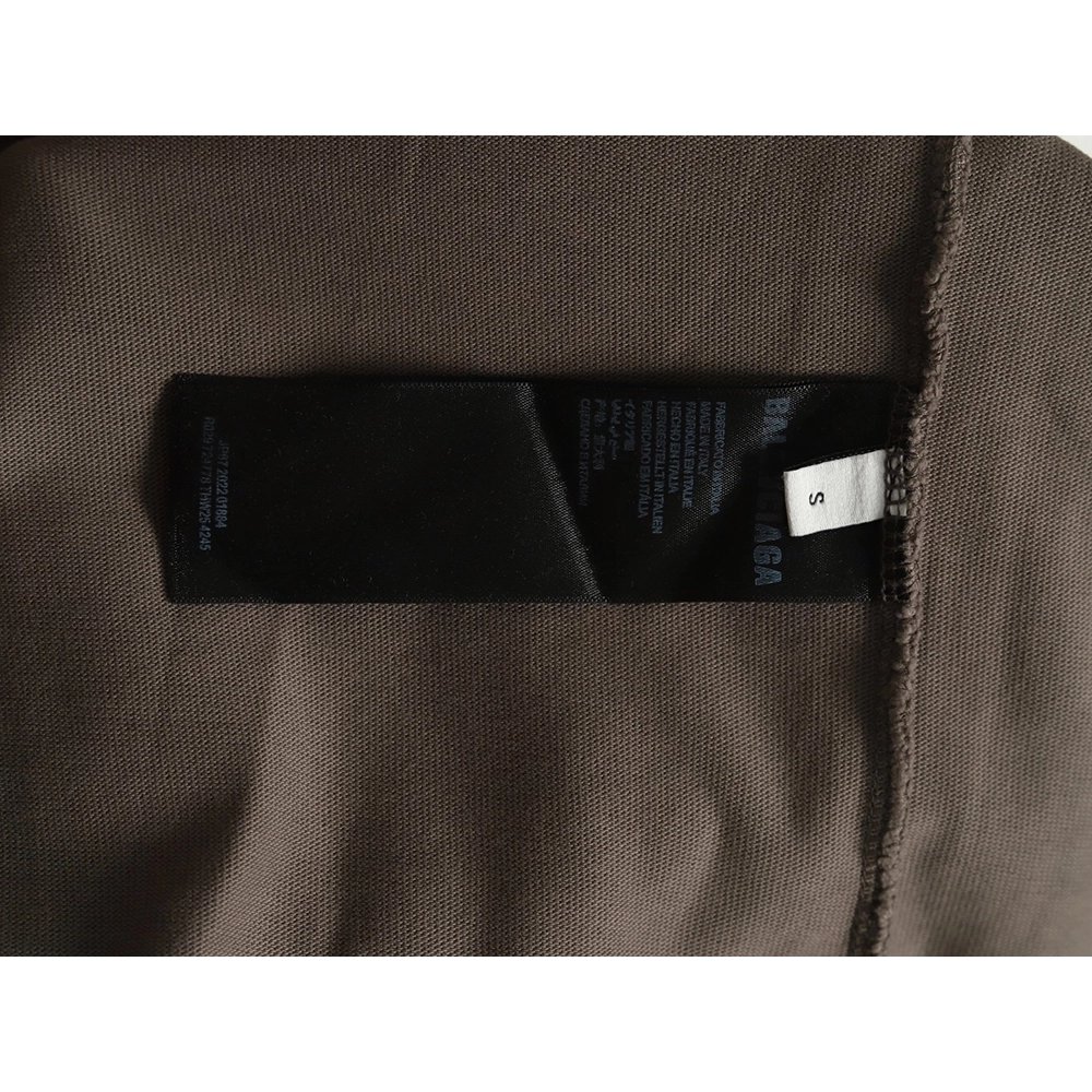 Balenciaga Washed Coke Embroidery Stir-fried Color Ripped Short Sleeve T-Shirt,Balenciaga