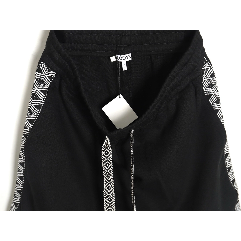 Loewe colorblock webbing logo embroidered shorts,Loewe