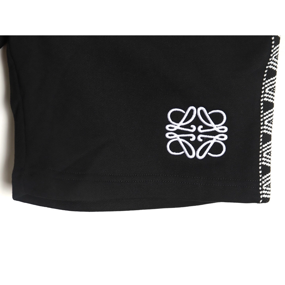 Loewe colorblock webbing logo embroidered shorts,Loewe