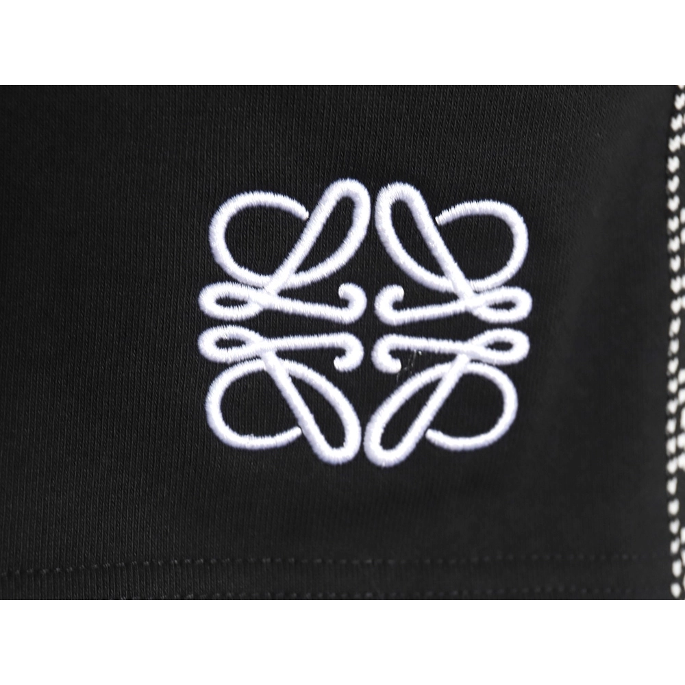 Loewe colorblock webbing logo embroidered shorts,Loewe
