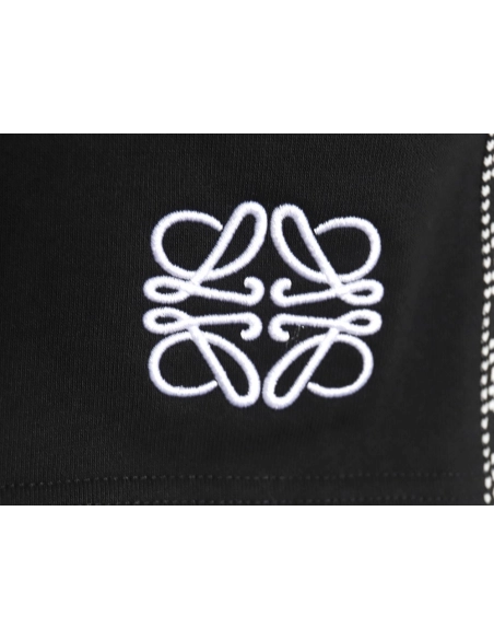 Loewe colorblock webbing logo embroidered shorts,Loewe