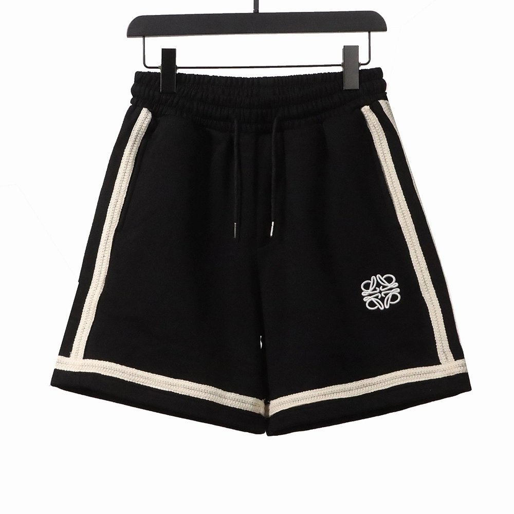 Loewe patchwork embroidery ribbon shorts,Loewe
