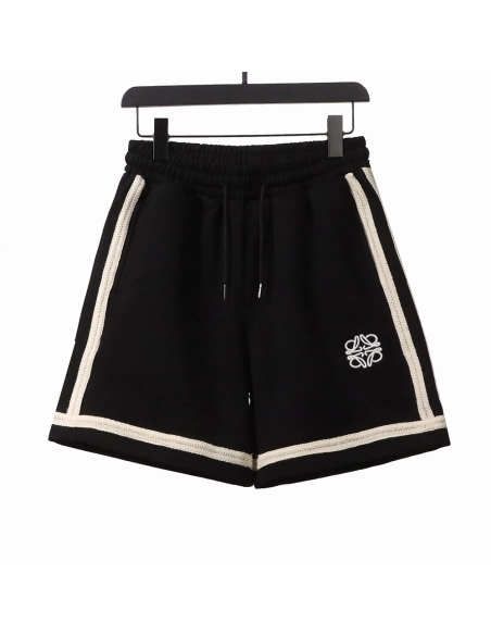 Loewe patchwork embroidery ribbon shorts,Loewe
